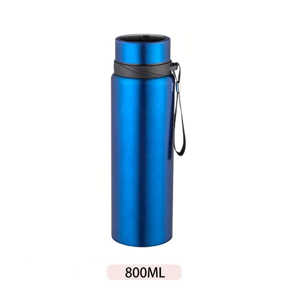 Garrafa de água térmica de 1l, garrafa de água fria e quente para água, chá, café, frascos a vácuo, garrafa de aço inoxidável