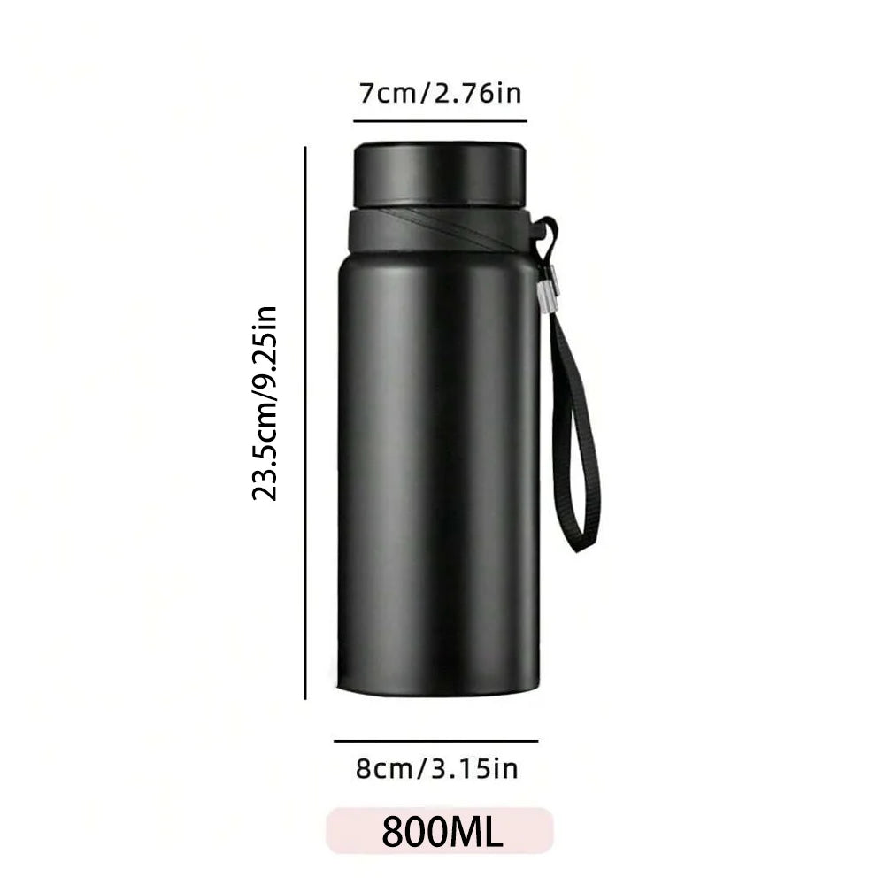 Garrafa de água térmica de 1l, garrafa de água fria e quente para água, chá, café, frascos a vácuo, garrafa de aço inoxidável
