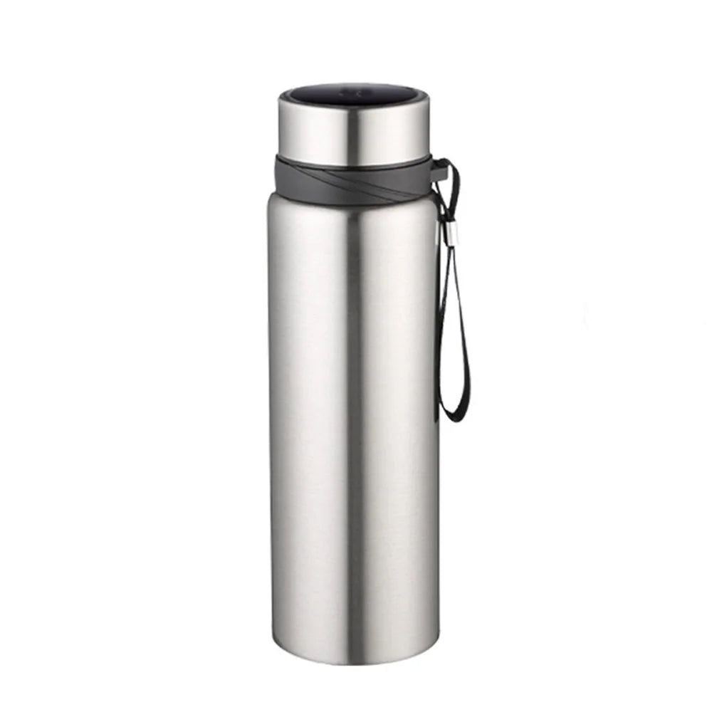 Garrafa de água térmica de 1l, garrafa de água fria e quente para água, chá, café, frascos a vácuo, garrafa de aço inoxidável
